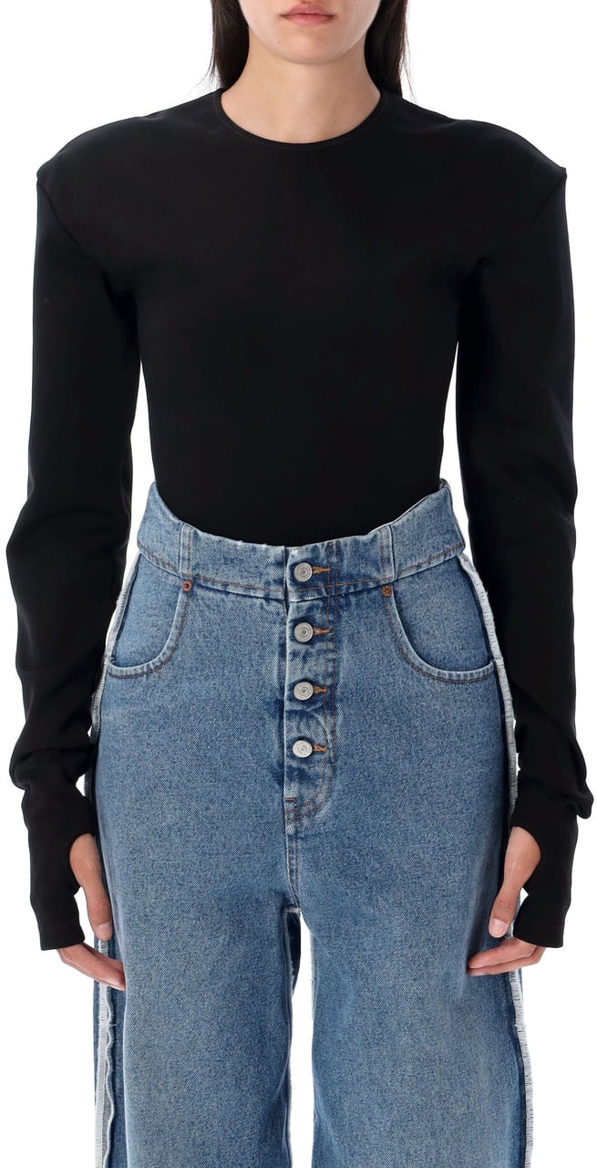 Maison Margiela Body Long Sleeve Nero Zwart