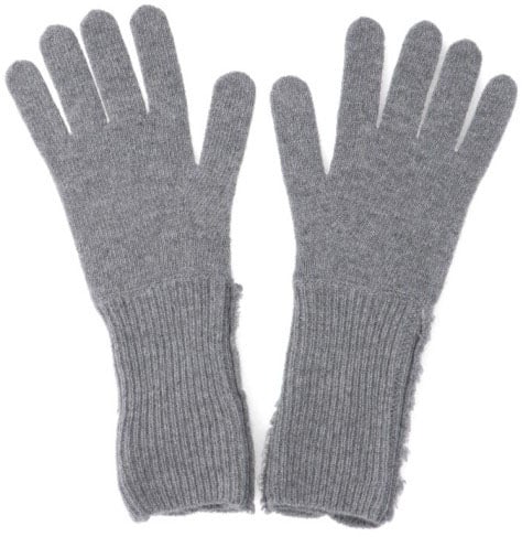 Maison Margiela Sleek Minimalist Grey Gloves With Fitted Silhouette Grijs