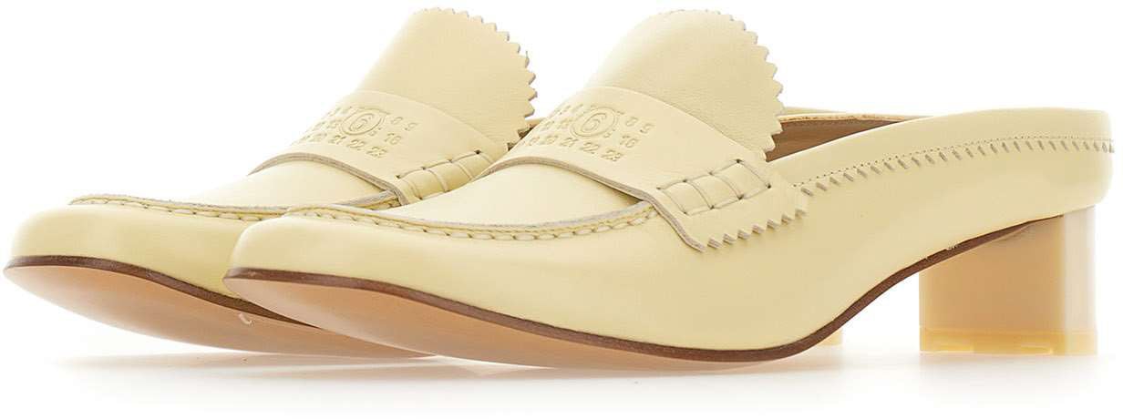 Maison Margiela Flat Shoes Yellow Geel