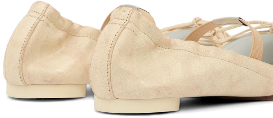 Maison Margiela Flat Shoes Beige Beige