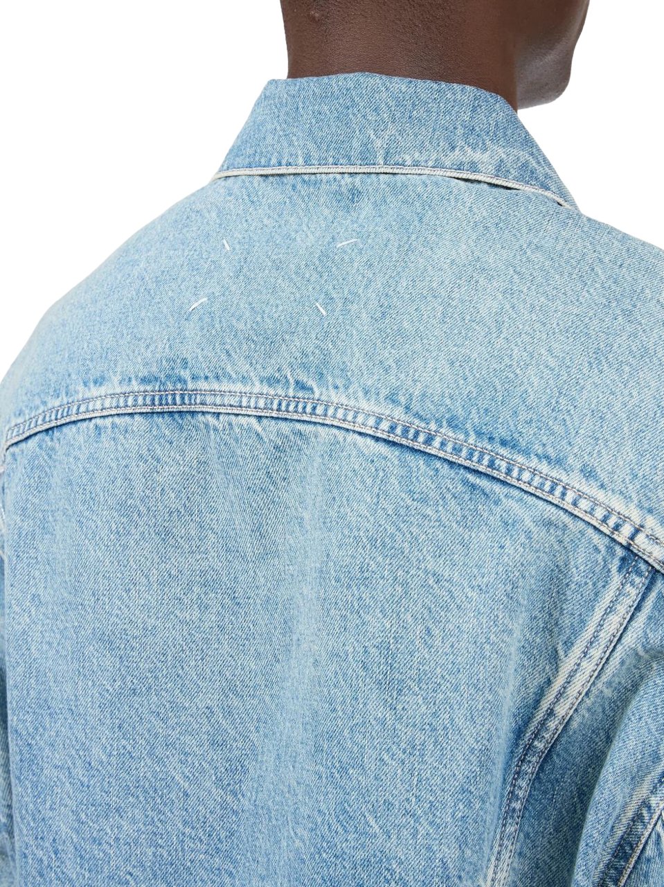 Maison Margiela Coats Light Blue Lichtblauw