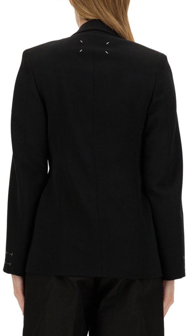 Maison Margiela Double-Breasted Jacket Zwart