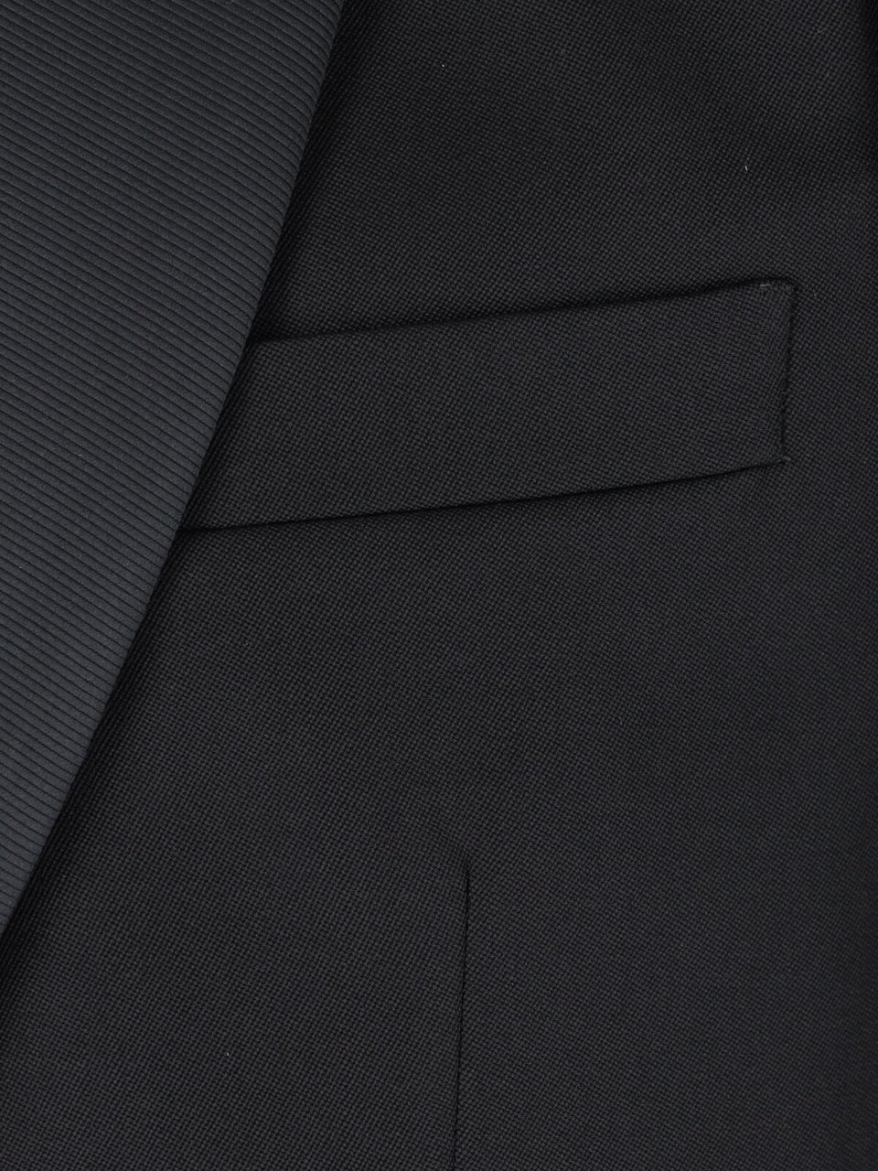 Maison Margiela Black Single-Breasted Virgin Wool Blazer Zwart