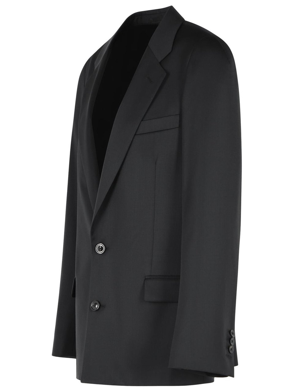 Maison Margiela Black Virgin Wool Blazer Zwart