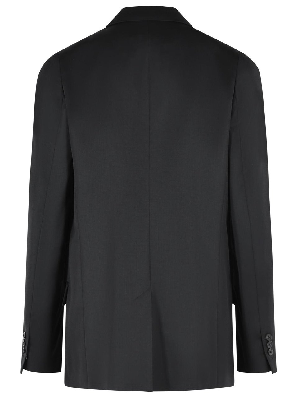 Maison Margiela Black Virgin Wool Blazer Zwart