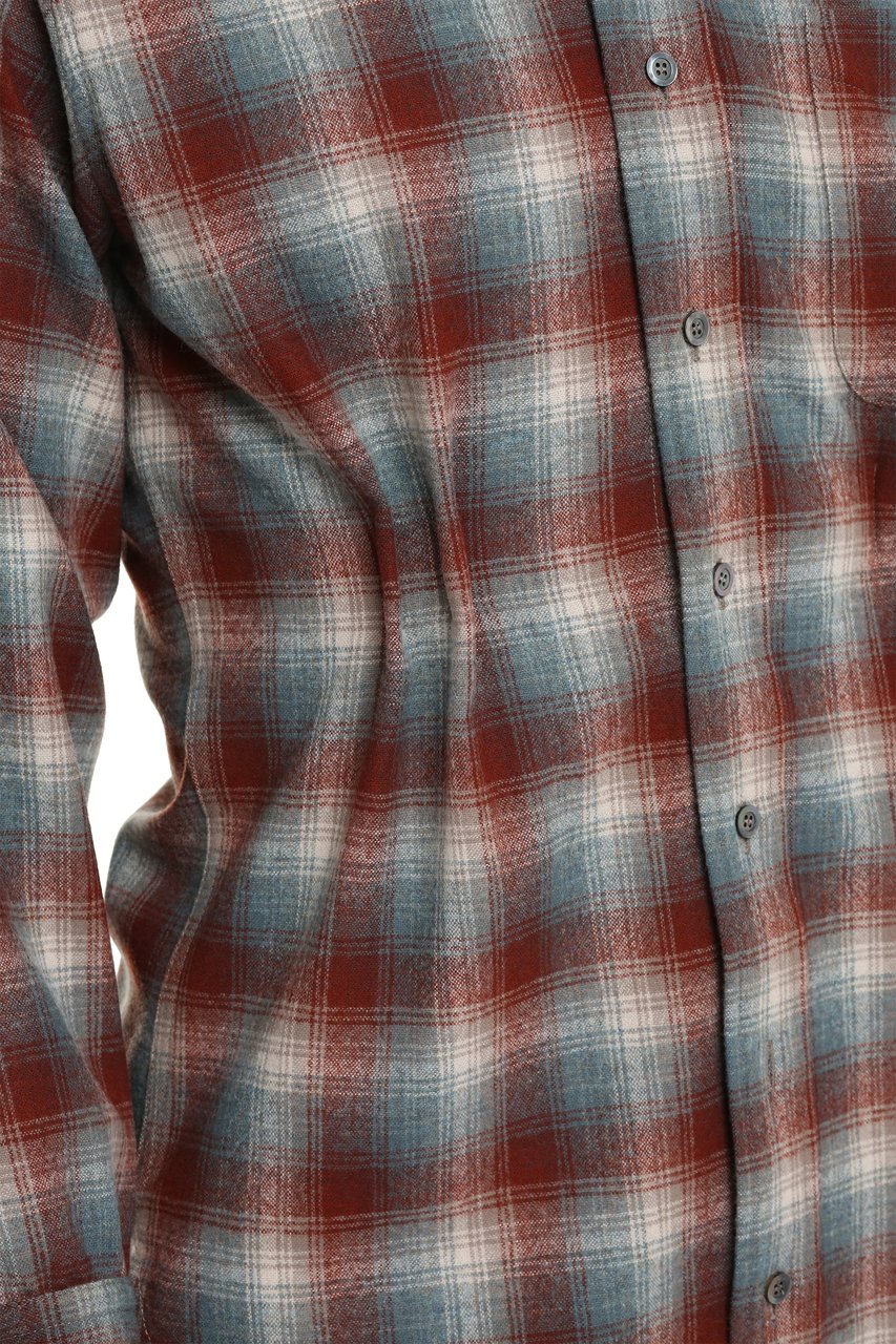 Maison Margiela X Pendleton - Checked wool shirt Rood