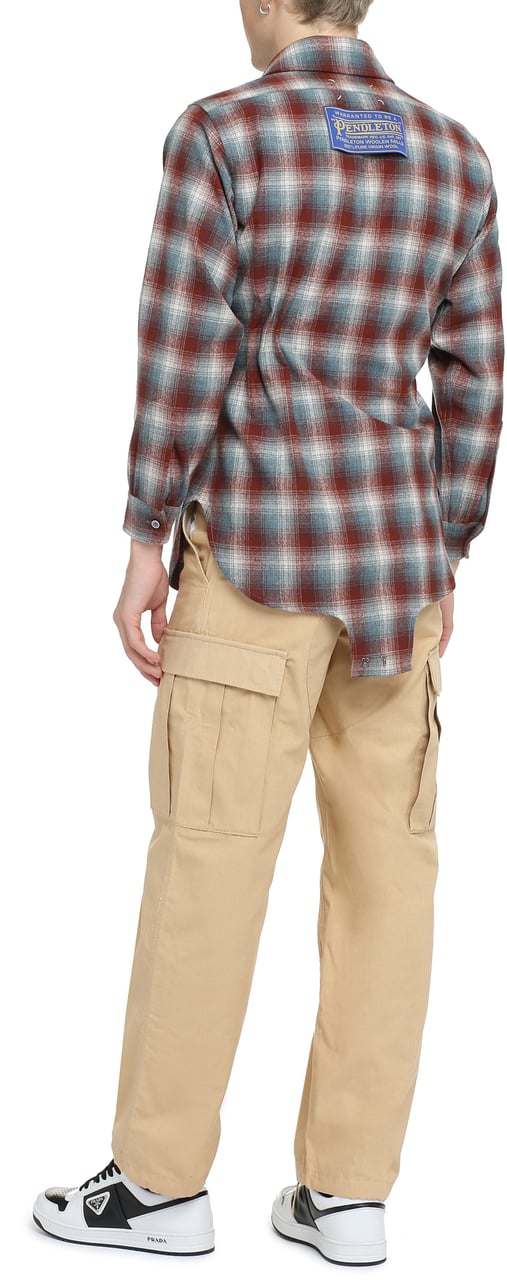 Maison Margiela X Pendleton - Checked wool shirt Rood