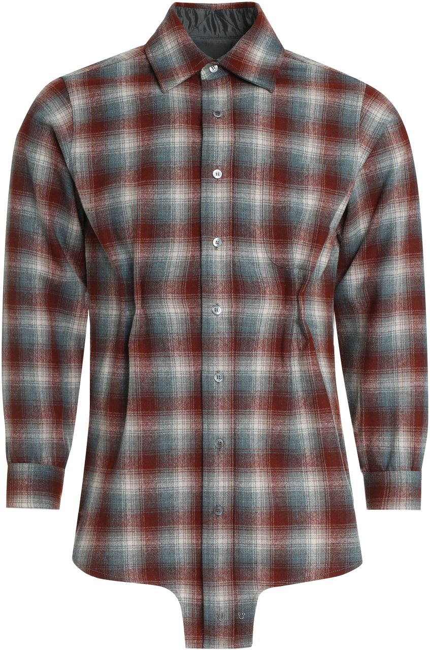 Maison Margiela Maison Margiela X Pendleton - Checked wool shirt Roze