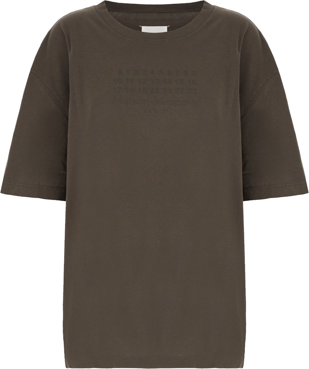 Maison Margiela Dark grey cotton t-shirt Grijs