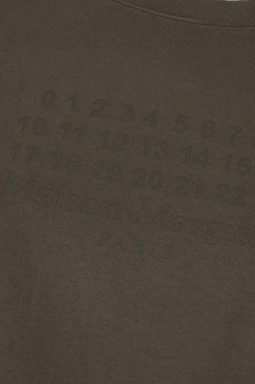 Maison Margiela Dark grey cotton t-shirt Grijs