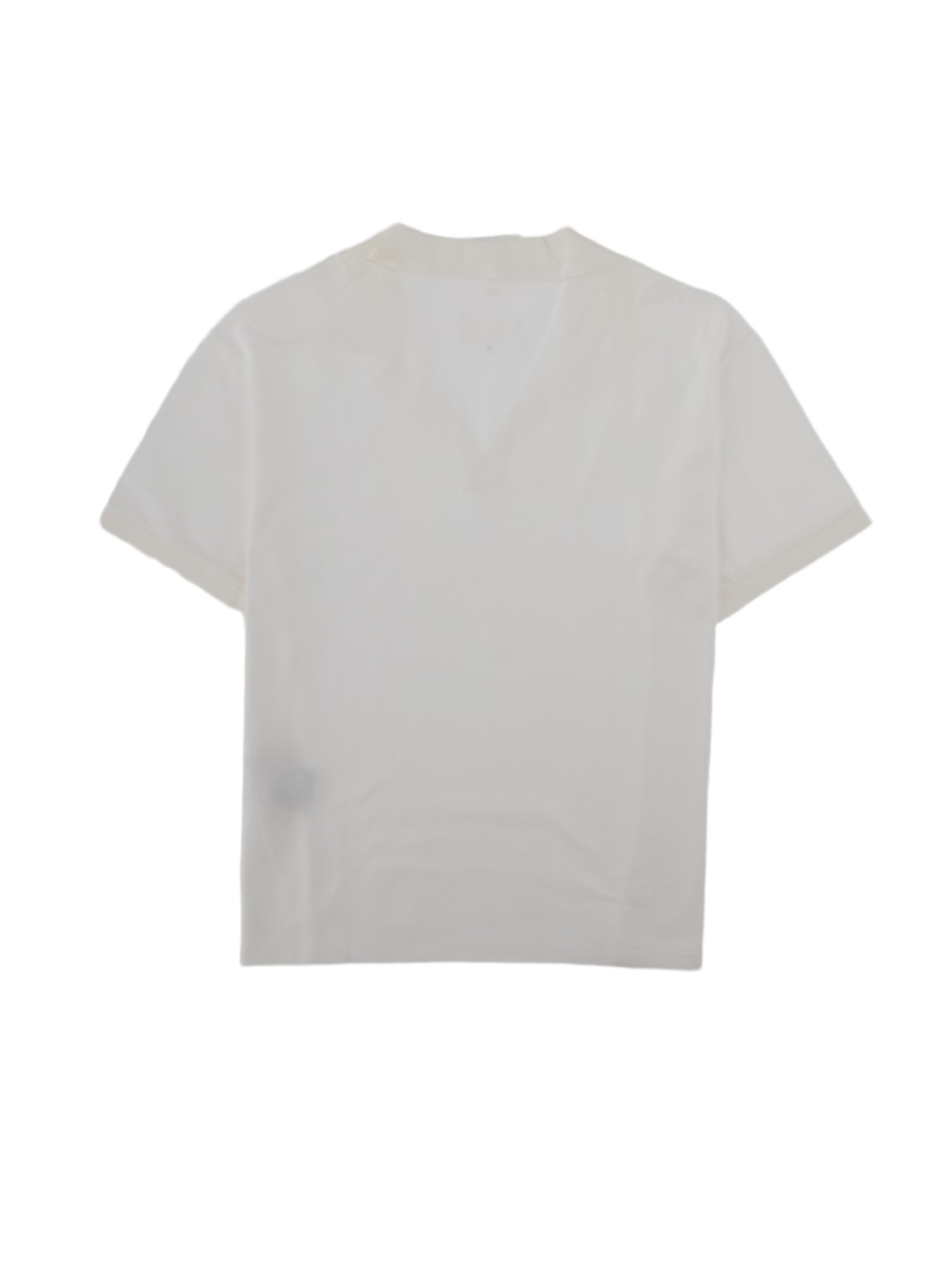 Maison Margiela Short-Sleeve Polo Shirt With Minimalist Design Wit