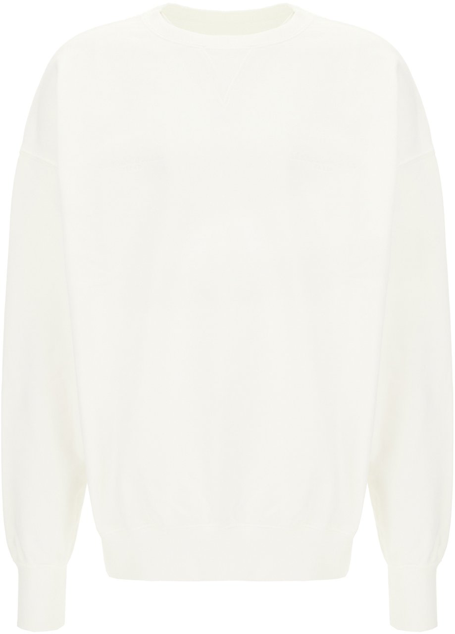 Maison Margiela White cotton sweatshirt Wit