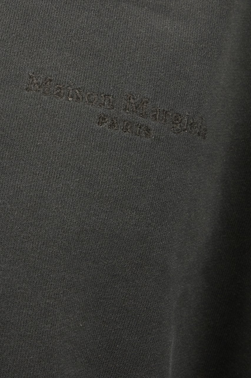 Maison Margiela Slate cotton sweatshirt Zwart