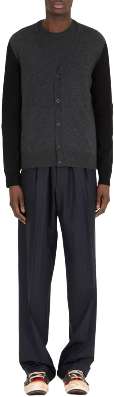 Maison Margiela Cardigan Grey Black Zwart