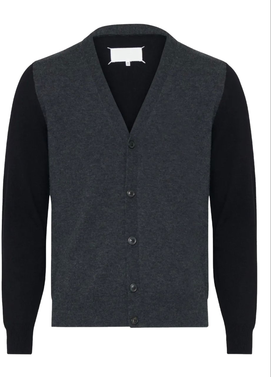 Maison Margiela Cardigan Grey Black Zwart