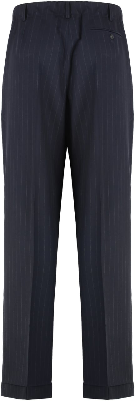 Maison Margiela Wool pants Blauw