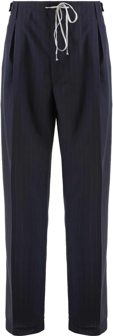 Maison Margiela Wool pants Blauw
