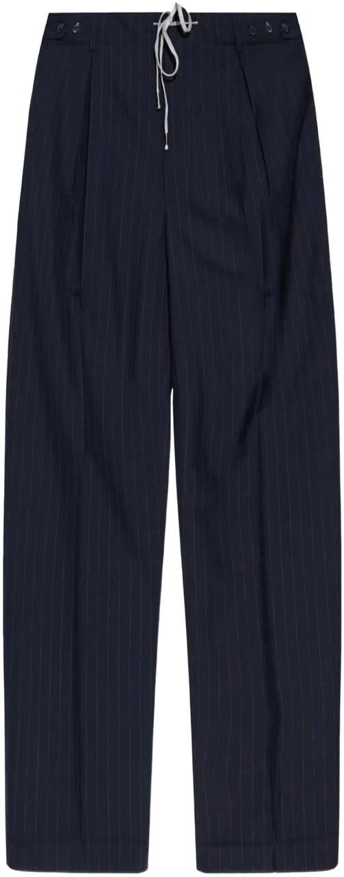 Maison Margiela Pants Blue Blauw
