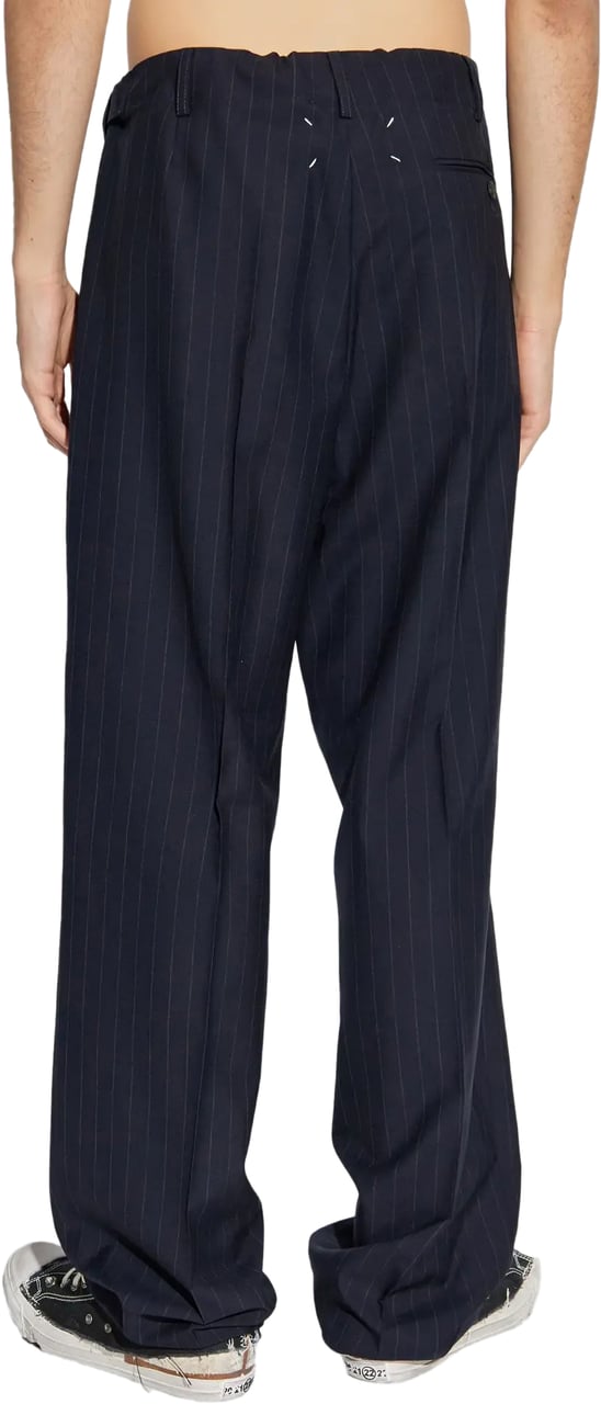 Maison Margiela Pants Blue Blauw