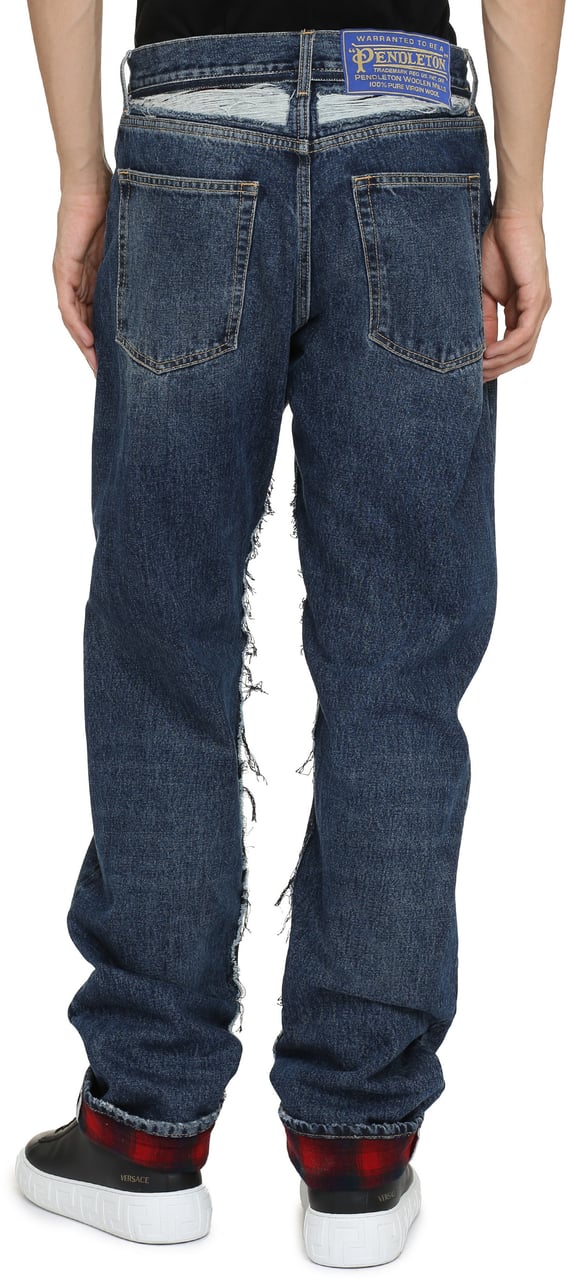 Maison Margiela 5-pocket straight-leg jeans Blauw