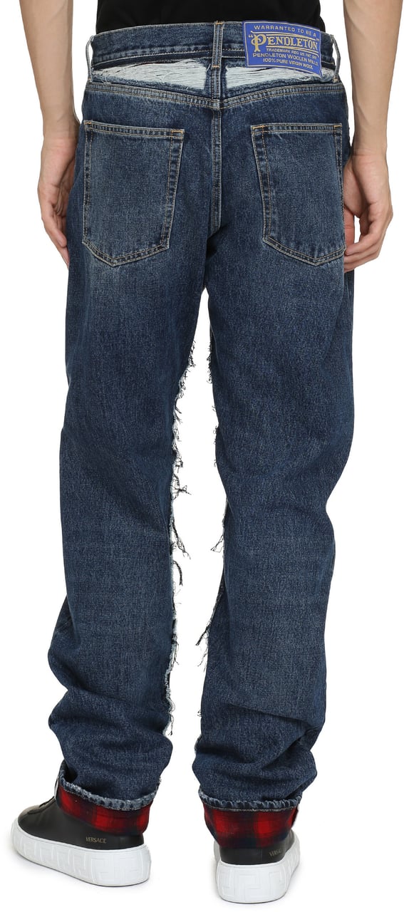 Maison Margiela 5-pocket straight-leg jeans Blauw