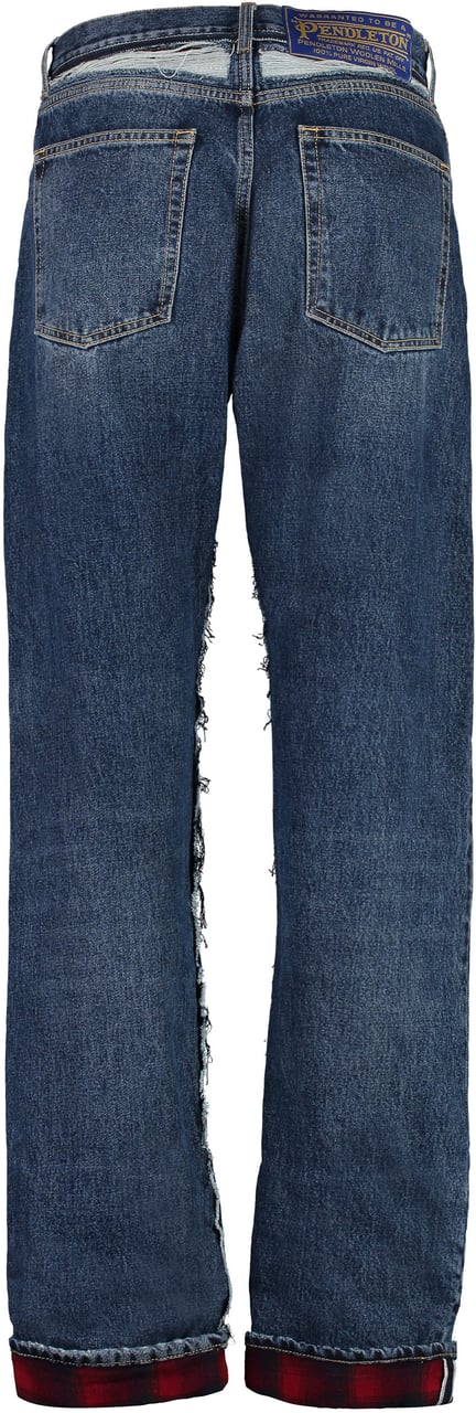 Maison Margiela 5-pocket straight-leg jeans Blauw