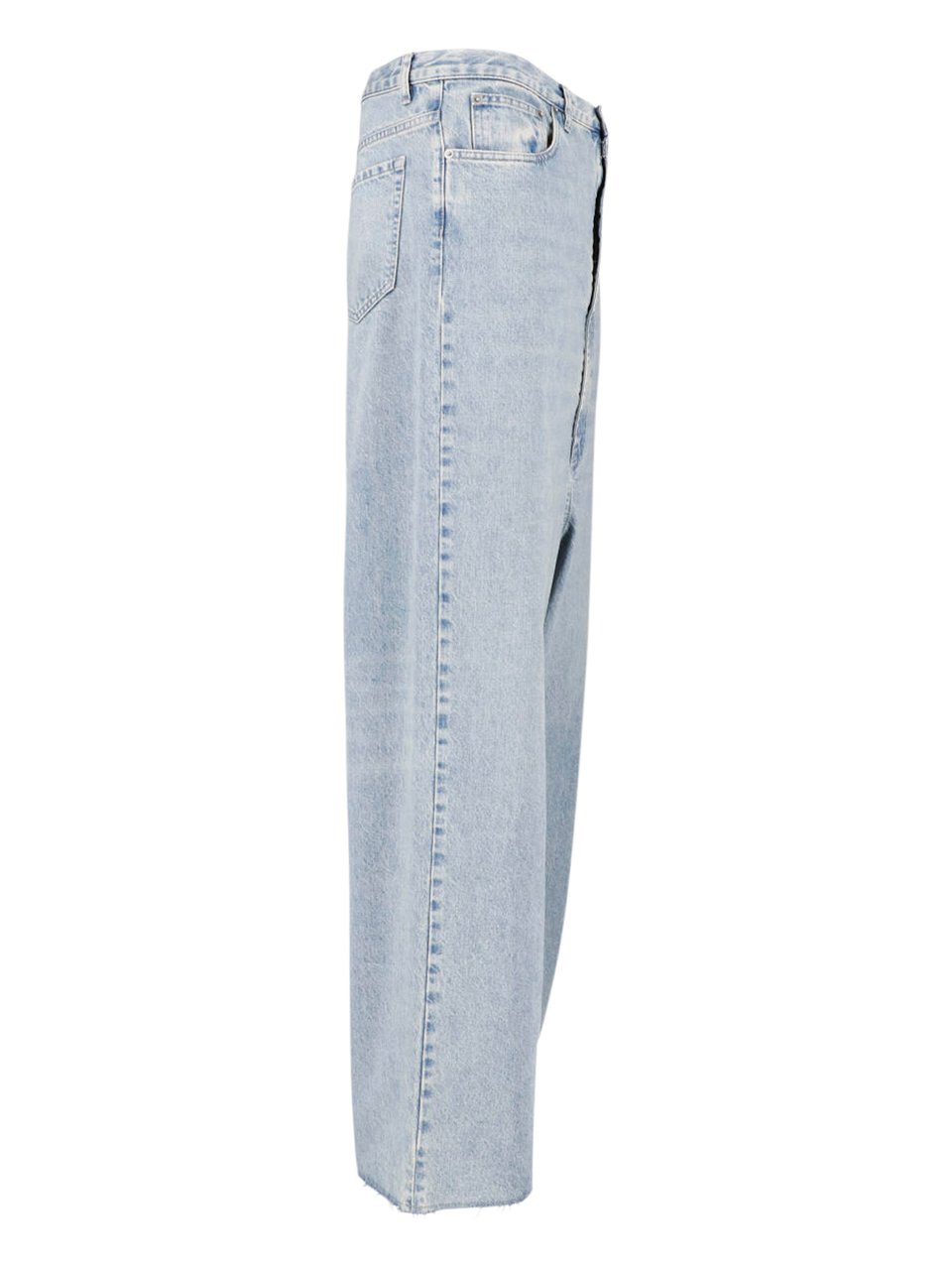 Maison Margiela Blue Four Stitches Wide-Leg Denim Jeans Blauw