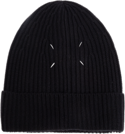 Maison Margiela BEANIE HAT BLACK Bruin
