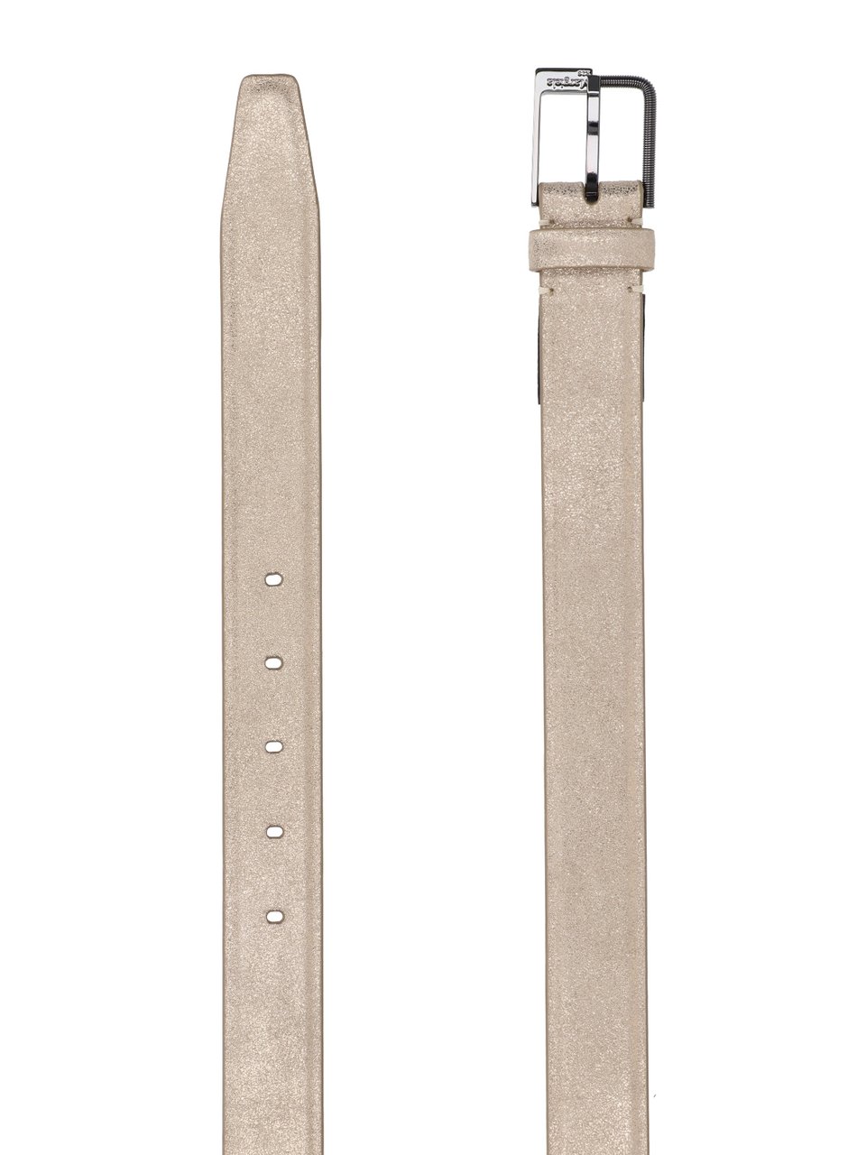 Maison Margiela Cream Belt with Minimalist Design and Classic Buckle Neutraal