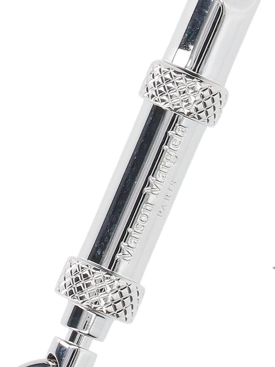 Maison Margiela Silver-Plated Brass Keychain Charm With Whistle Design Neutraal