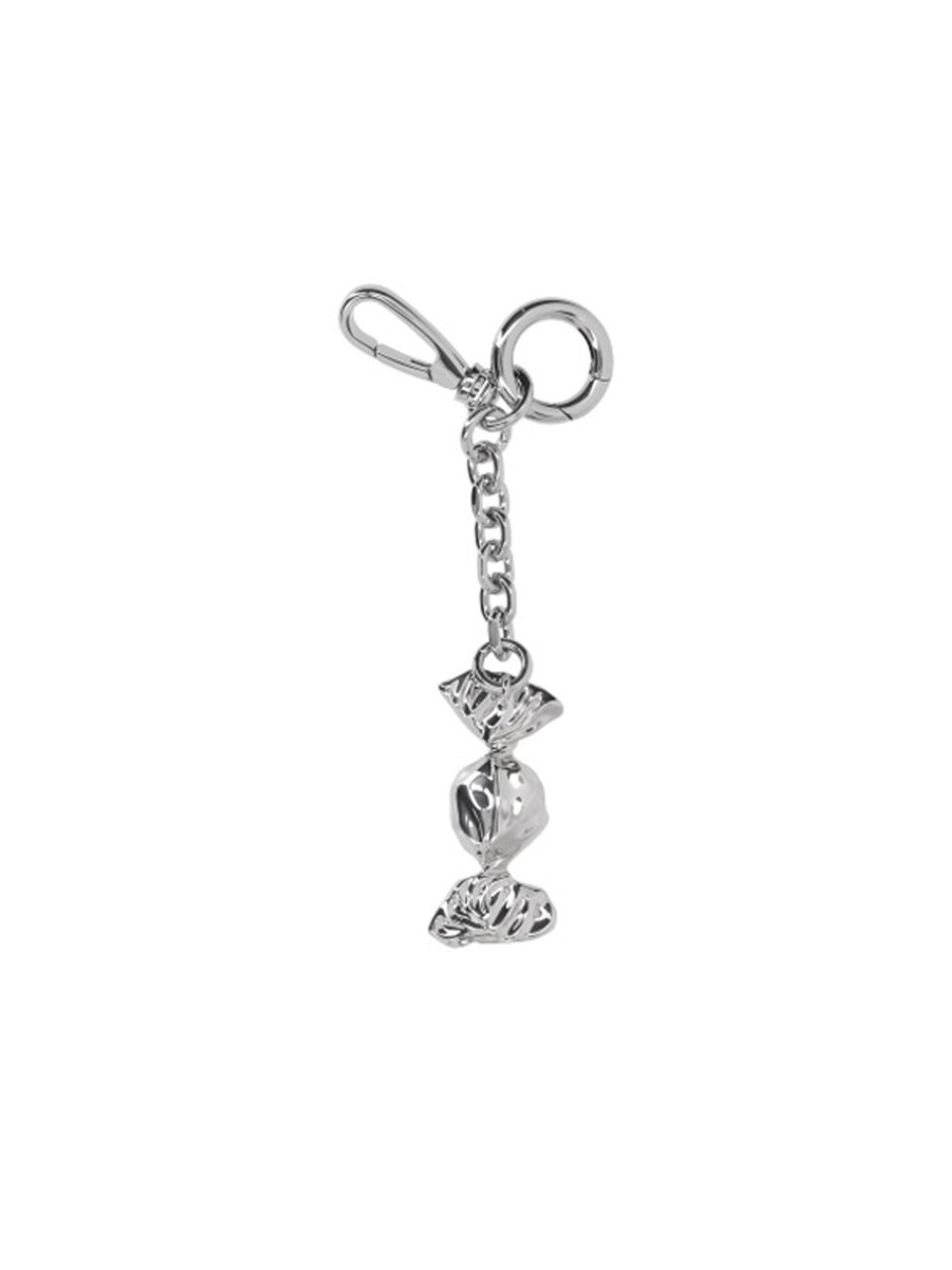 Maison Margiela Silver Candy Metal Keychain Zilver