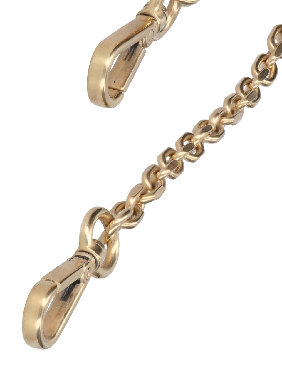 Maison Margiela Gold-tone Metal Keychain with Oval Links Goud