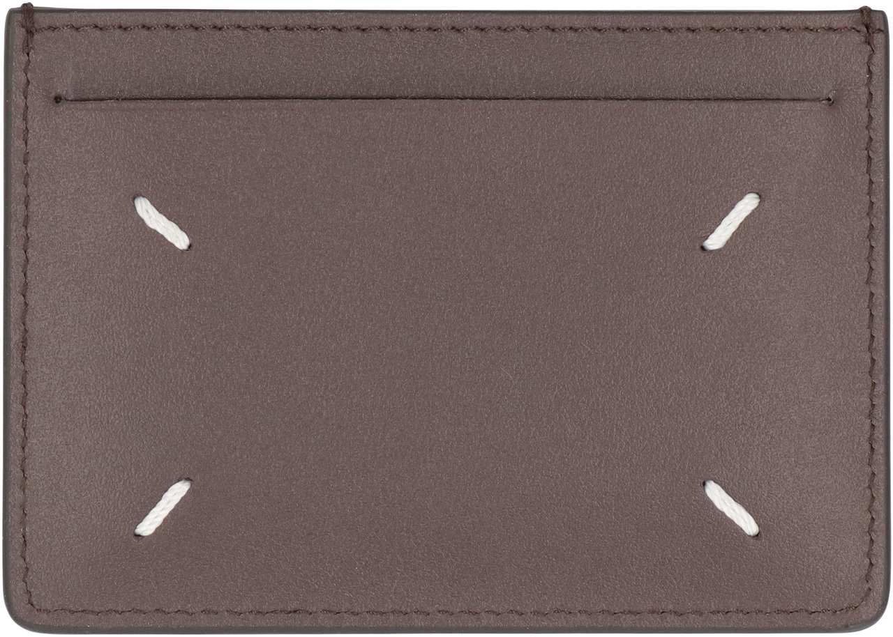 Maison Margiela Portacarte Four Stiches Bruin