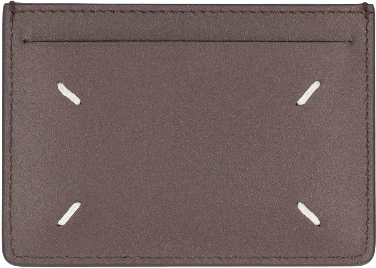 Maison Margiela Portacarte Four Stiches Bruin
