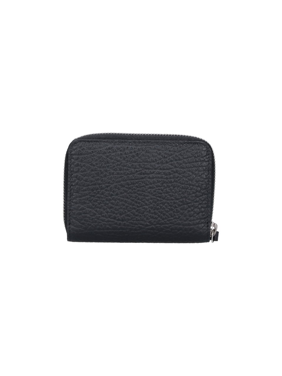Maison Margiela Black Four Stitches Leather Wallet Zwart