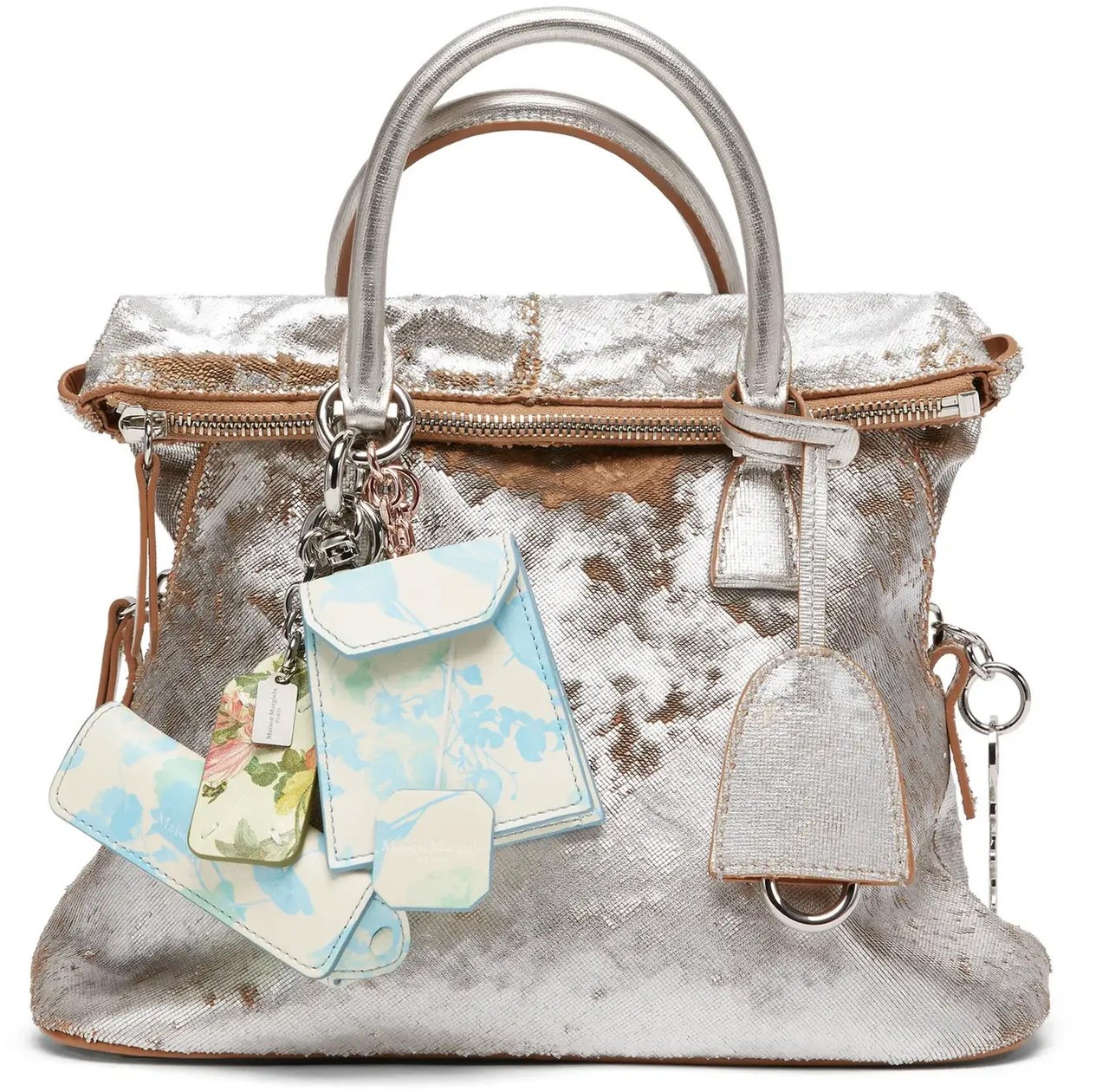 Maison Margiela Double Tag Keyring Small Multi Color Divers