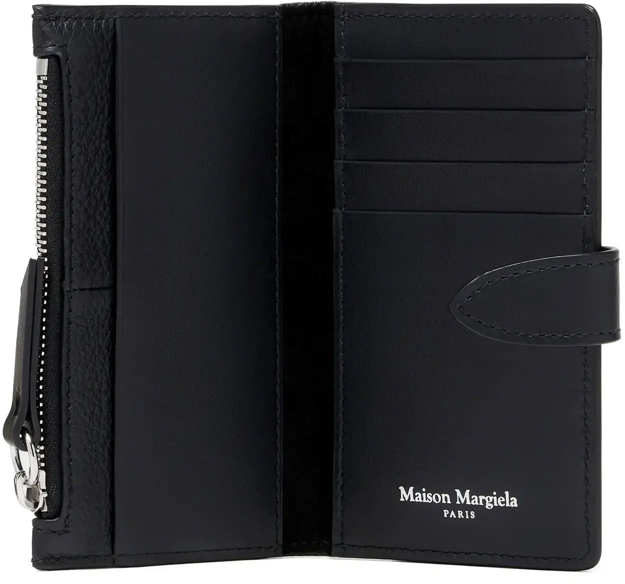 Maison Margiela Card Holder + Coin Purse With Zip Black Zwart