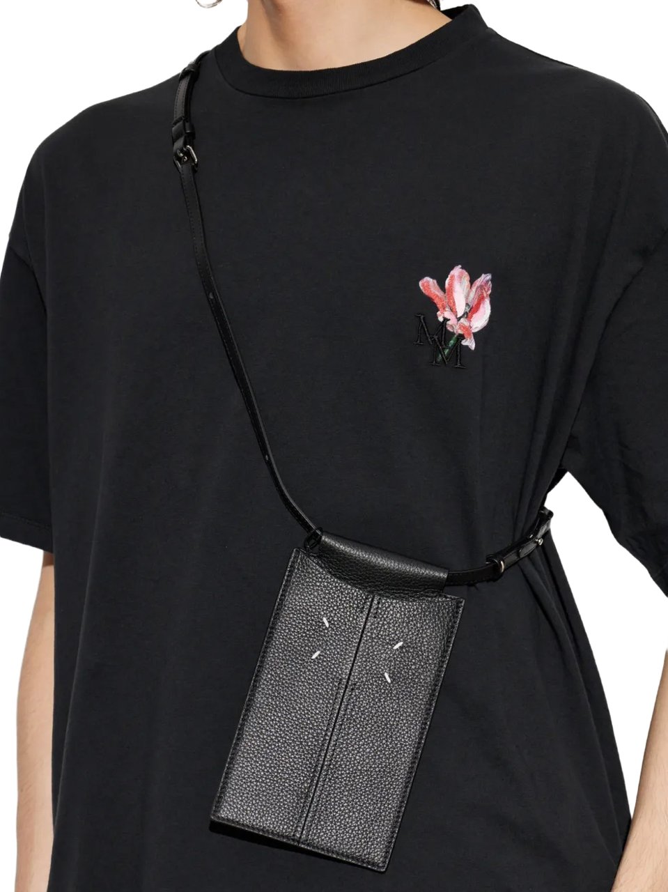 Maison Margiela Phone Neck Pouch Black Zwart