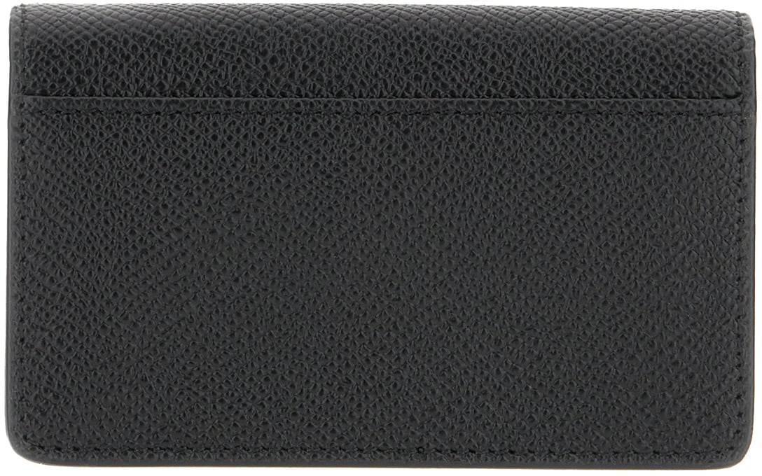 Maison Margiela Maison Margiela Black leather wallet Zwart