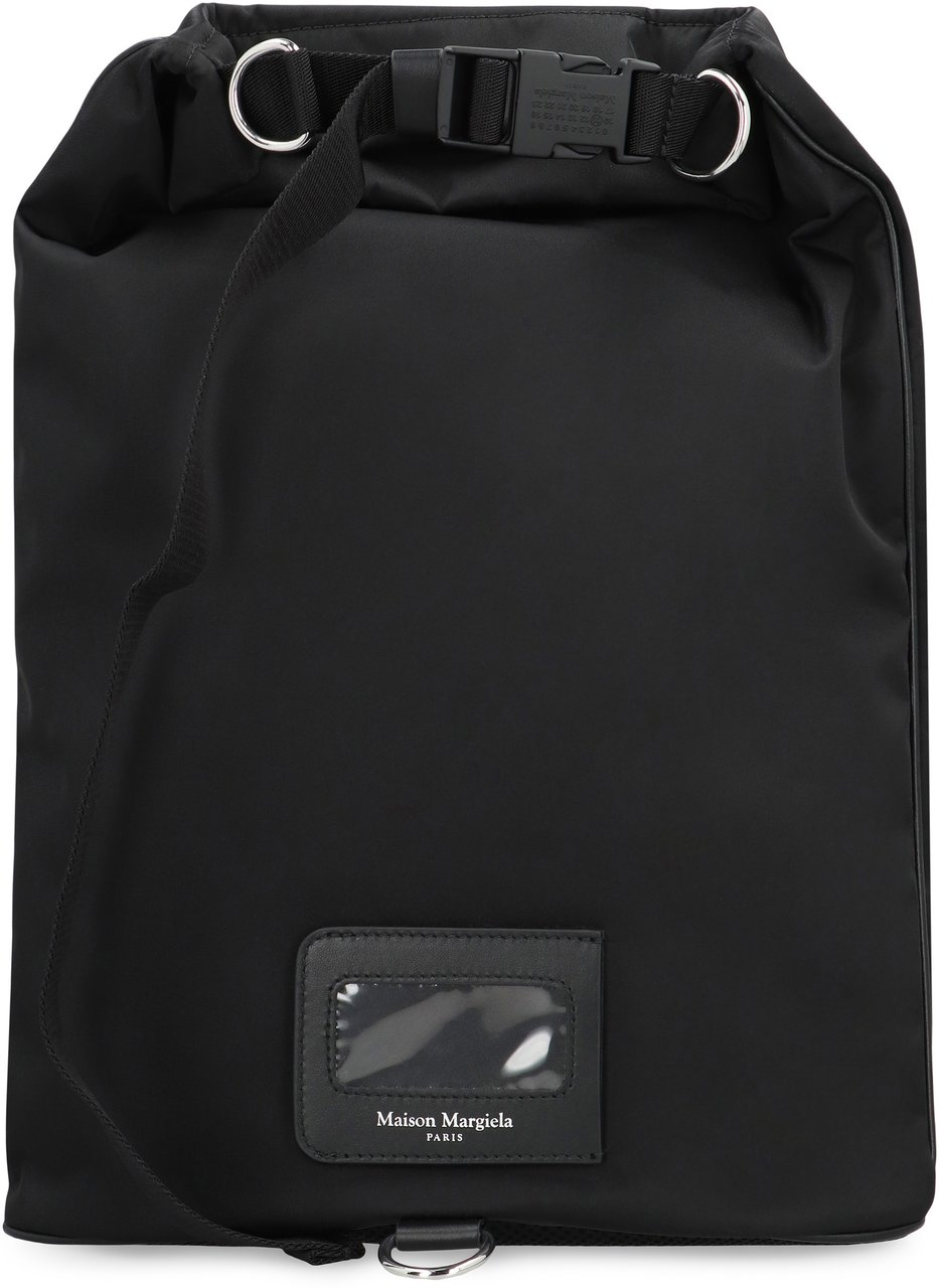 Maison Margiela Technical fabric backpack Zwart