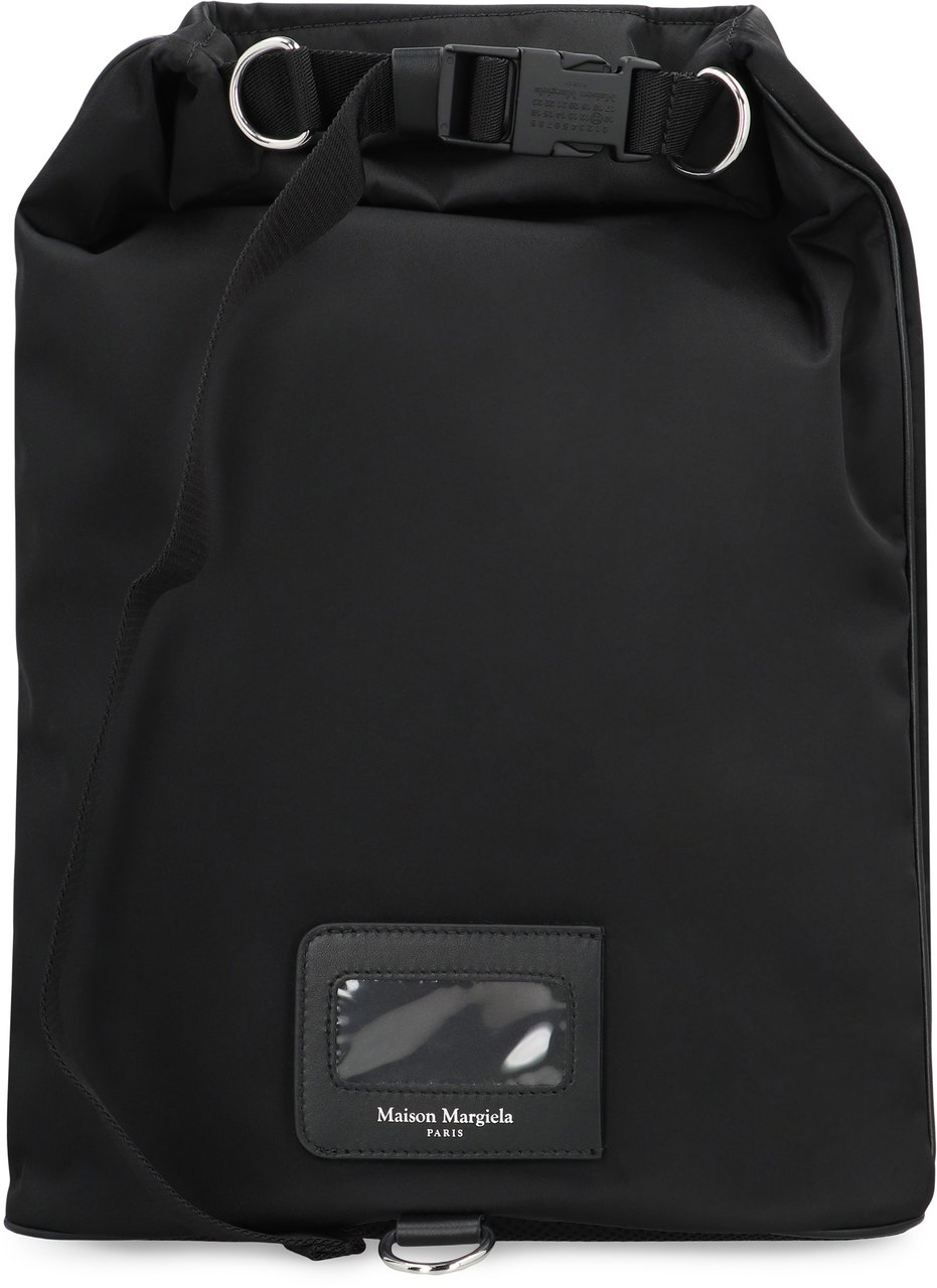 Maison Margiela Technical fabric backpack Zwart