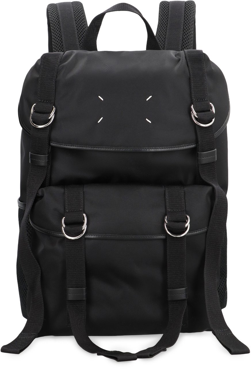 Maison Margiela Medium backpack in technical fabric Zwart