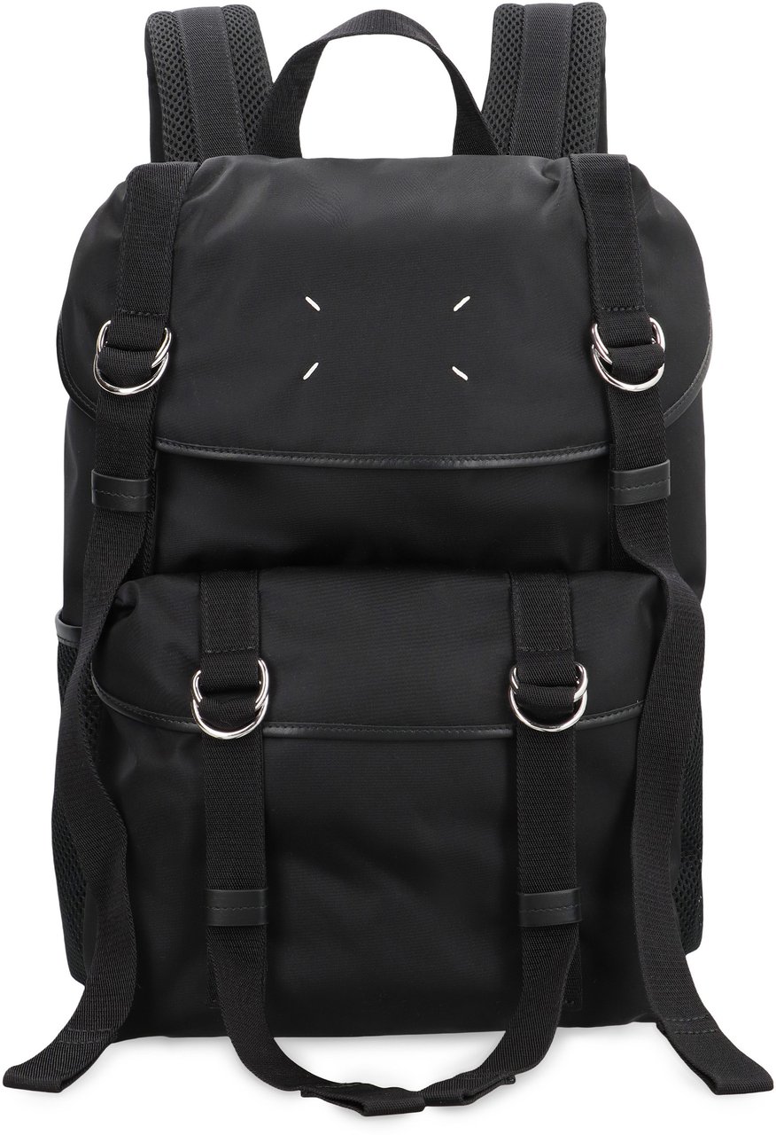 Maison Margiela Medium backpack in technical fabric Zwart