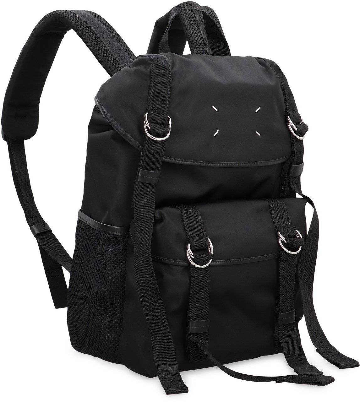 Maison Margiela Medium backpack in technical fabric Zwart