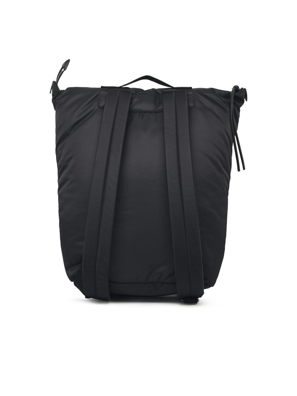 Maison Margiela Black Fabric Backpack with Iconic Four Stitches Detail Zwart