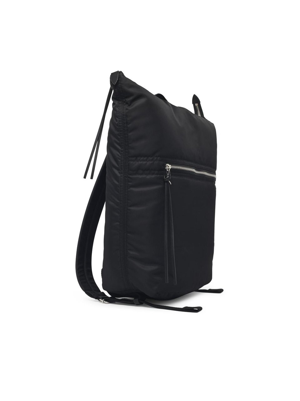 Maison Margiela Black Fabric Backpack with Iconic Four Stitches Detail Zwart