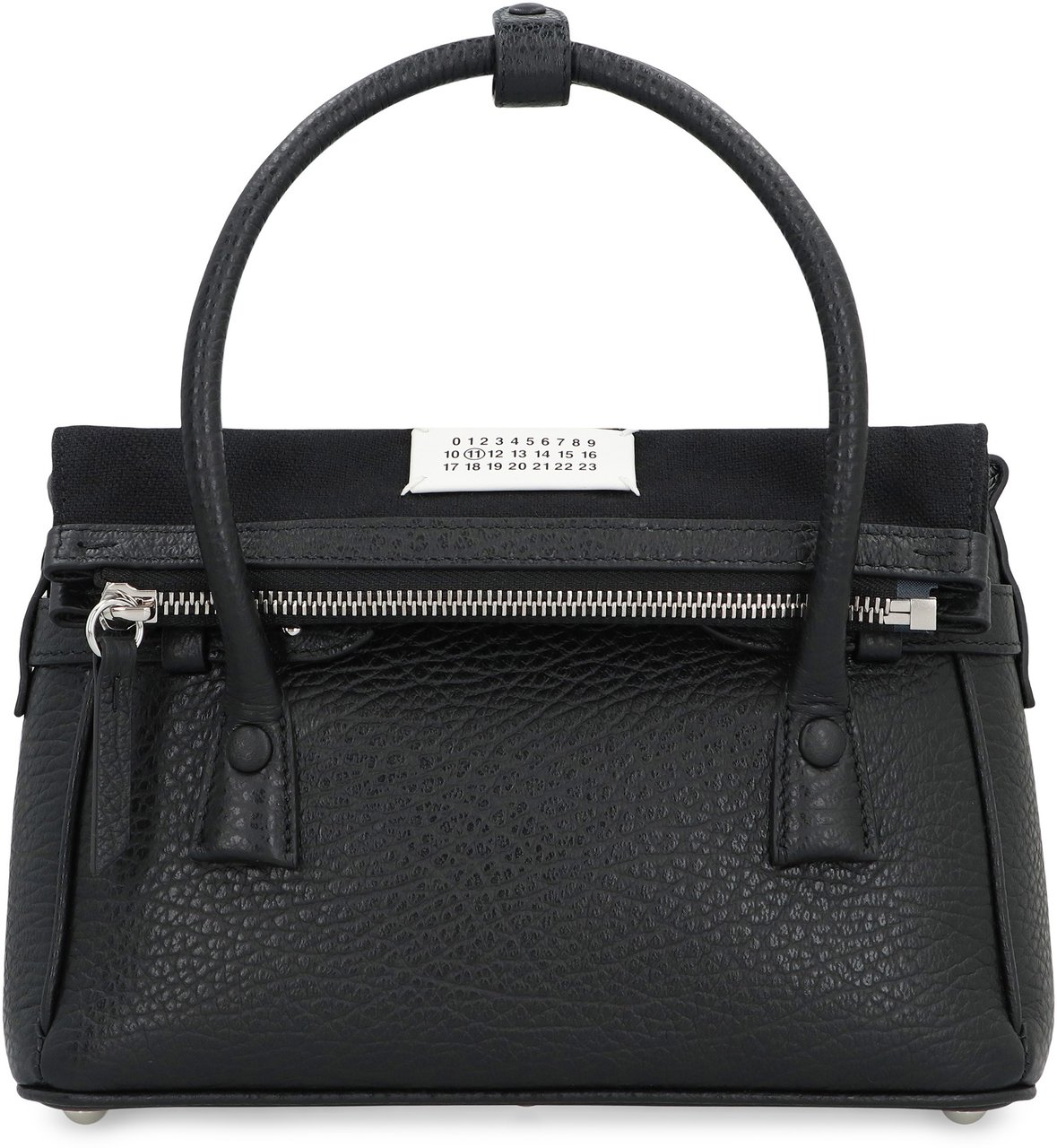 Maison Margiela 5AC East West small leather handbag Zwart