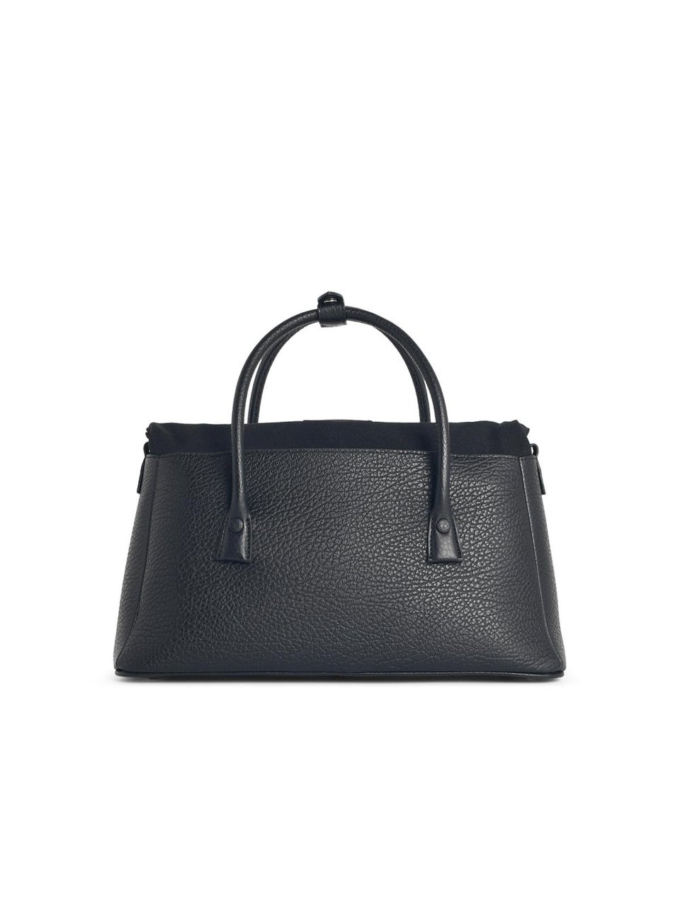 Maison Margiela '5ac East West' Black Leather Bag Zwart