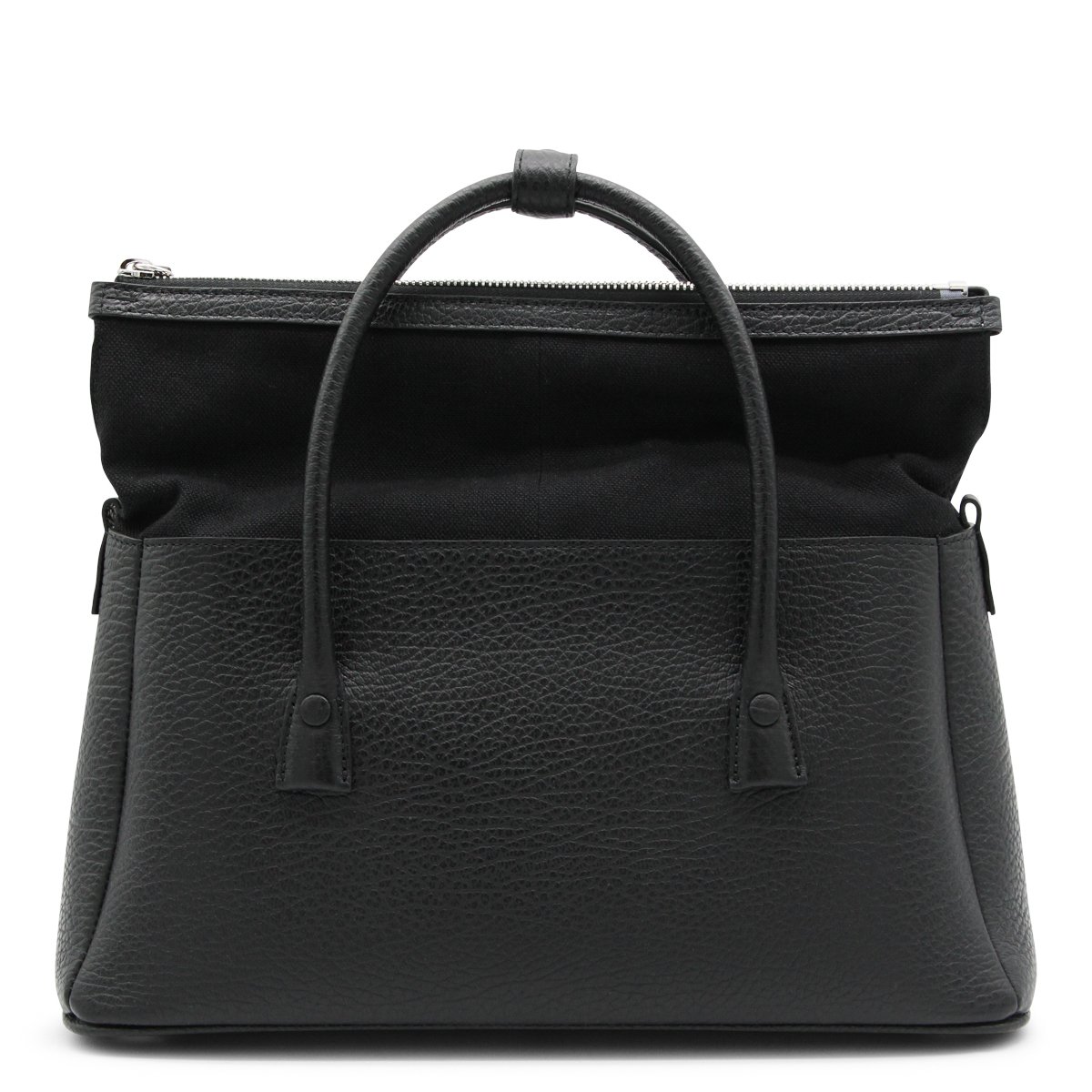 Maison Margiela '5ac East West' Black Leather Bag Zwart