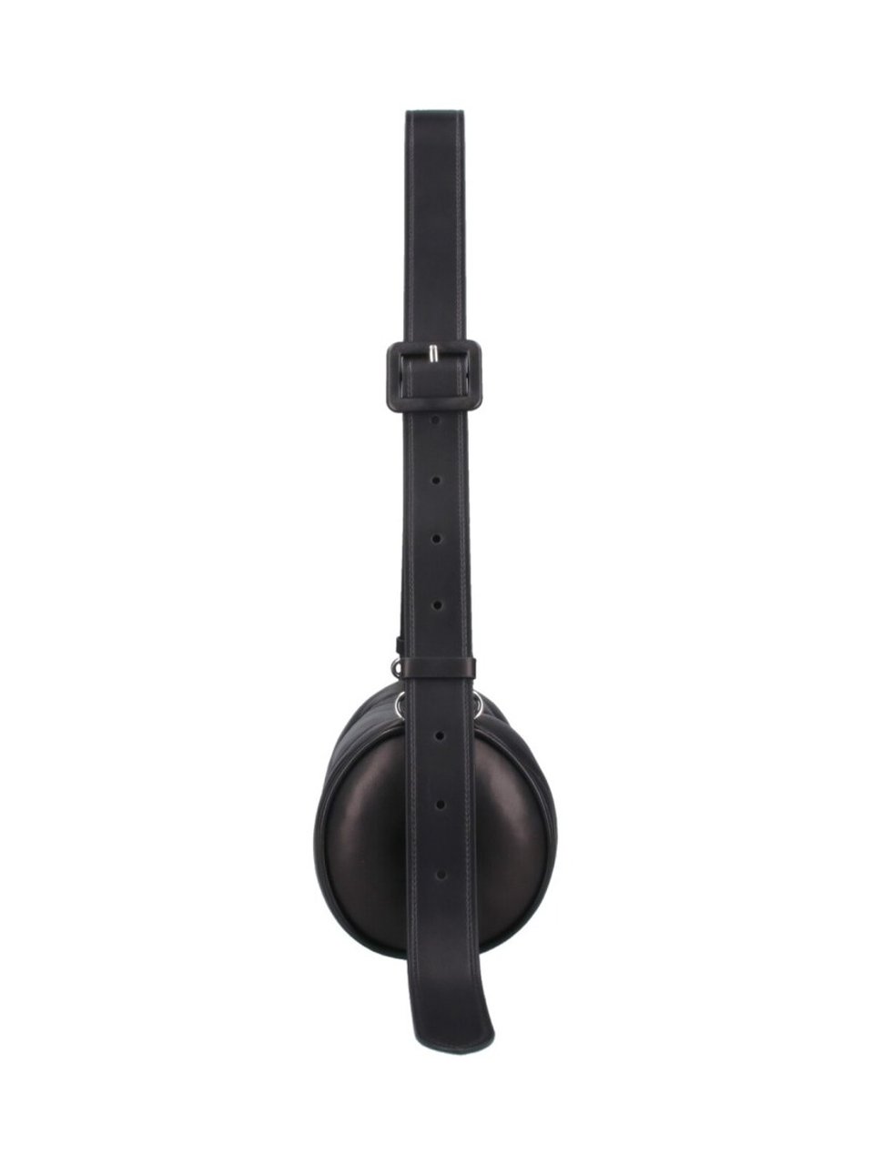 Maison Margiela Black Nappa Leather "Glam Slam" Shoulder Bag Zwart